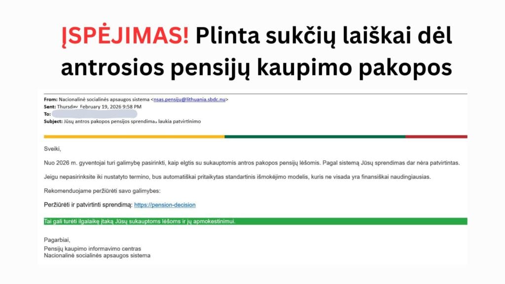 sukciu laiskas del pensijos kaupimo